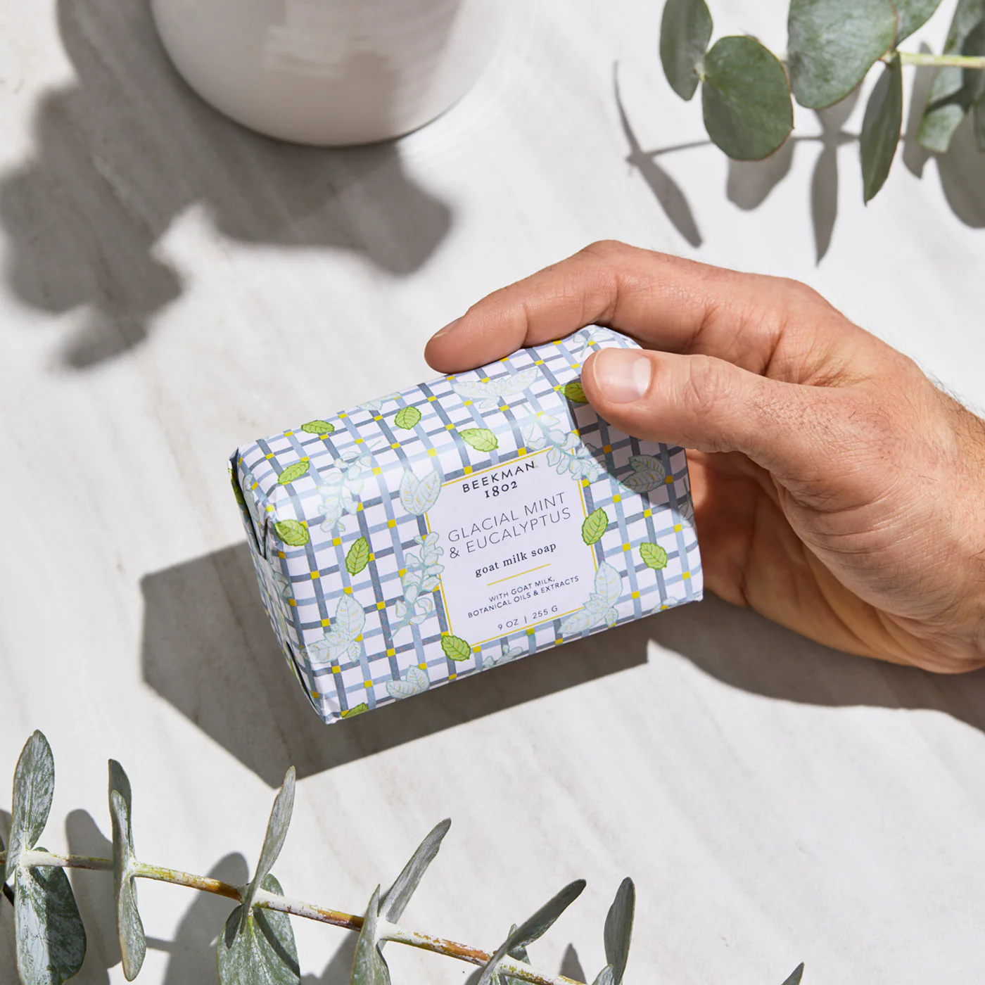 Glacial Mint & Eucalyptus Goat Milk Soap Set of 4 - Image 5